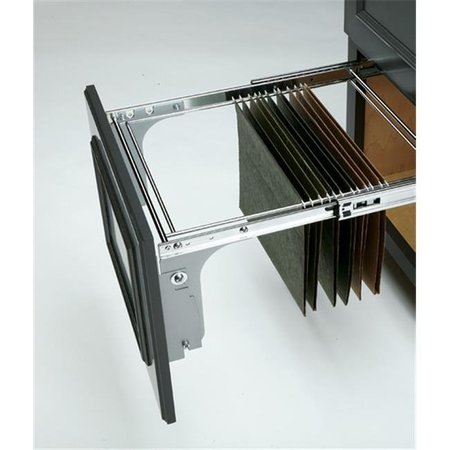 HD HD RSRAS.FDSM.DM15.1 Rev-A-Shelf File Drawer Pullout System; Chrome RSRAS.FDSM.DM15.1